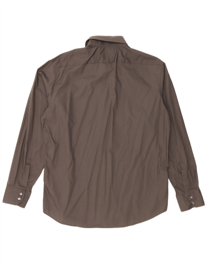 Ανδρικό πουκάμισο HUGO BOSS Regular Fit Size 44 17 1/2 XL Grey Cotton