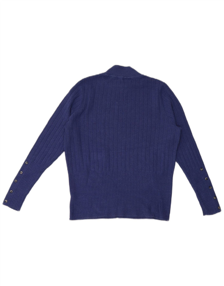 Marks & Spencer Γυναικείο πουλόβερ με λαιμό χελώνα UK 14 Medium Blue