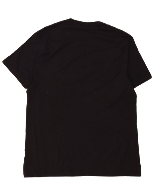 Ανδρικό γραφικό T-Shirt Dkny Top XL Μαύρο βαμβακερό