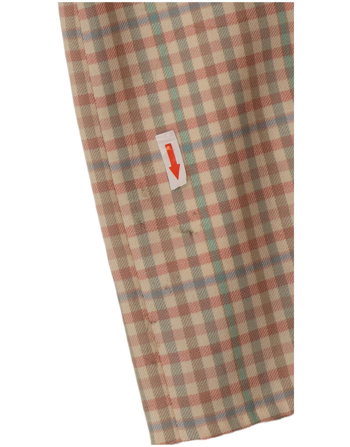 Vintage γυναικεία μίνι φούστα IT 42 Medium W26 Πολύχρωμο μαλλί Gingham