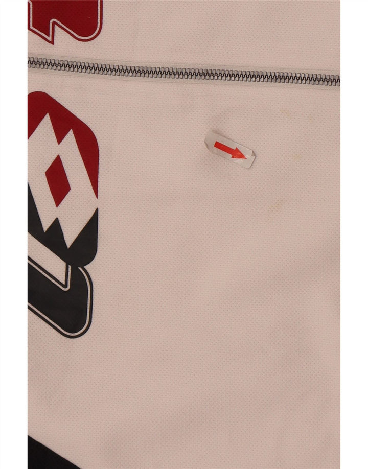 Ανδρική φόρμα Lotto Graphic Full 2XL White Colourblock Polyester