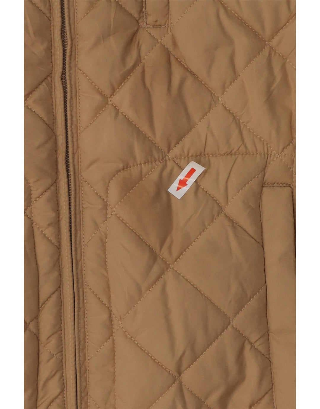 RALPH LAUREN Γυναικείο καπιτονέ Gilet UK 14 μεσαίο μπεζ πολυεστέρας