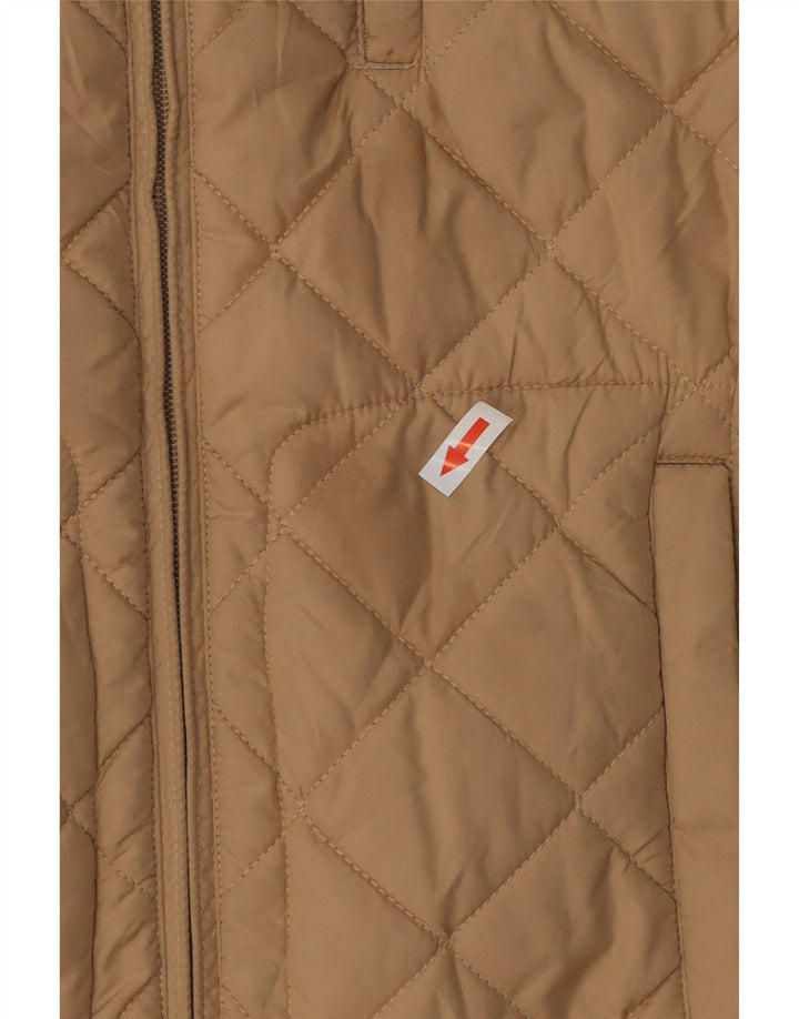 RALPH LAUREN Γυναικείο καπιτονέ Gilet UK 14 μεσαίο μπεζ πολυεστέρας