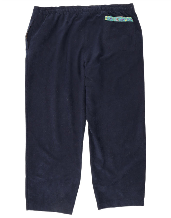 Great Escapes Ανδρική βελούδινη φόρμα παντελόνι XL Navy Blue Polyester