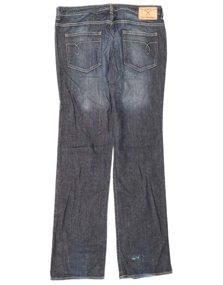 Calvin Klein Γυναικεία Bootcut Jeans W32 L34 Navy Blue Cotton