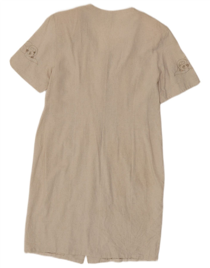 Vintage γυναικείο φόρεμα UK 14 Medium Beige