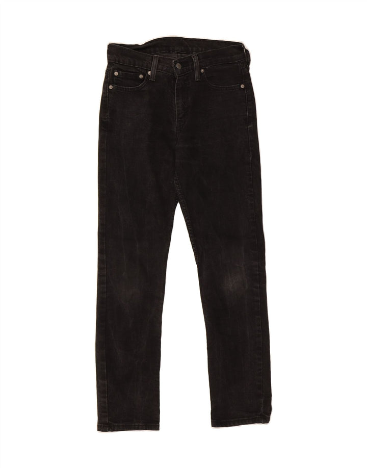 LEVI'S Womens Straight Jeans W29 L30 Black Cotton Vintage Levi's and Second-Hand Levi's from Messina Hembry 