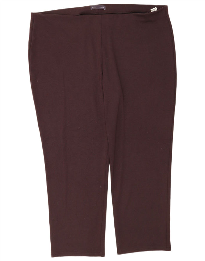 Marks & Spencer Γυναικεία Slim κολάν UK 22 3XL καφέ πολυεστέρας