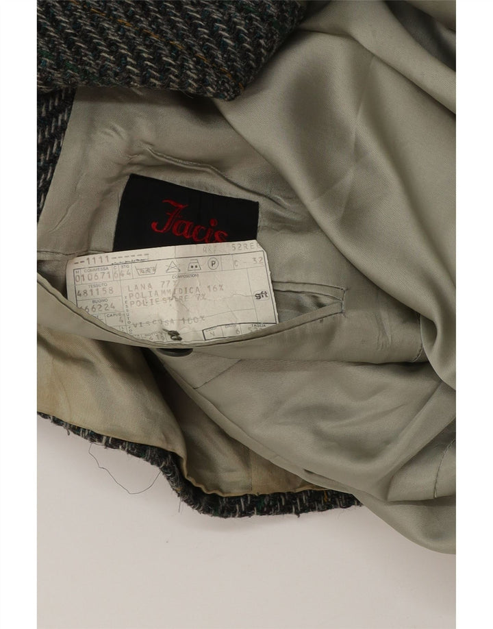 Ανδρικό μπουφάν σακάκι Facis 2 κουμπιών IT 52 XL Γκρι μαλλί ψαροκόκαλο