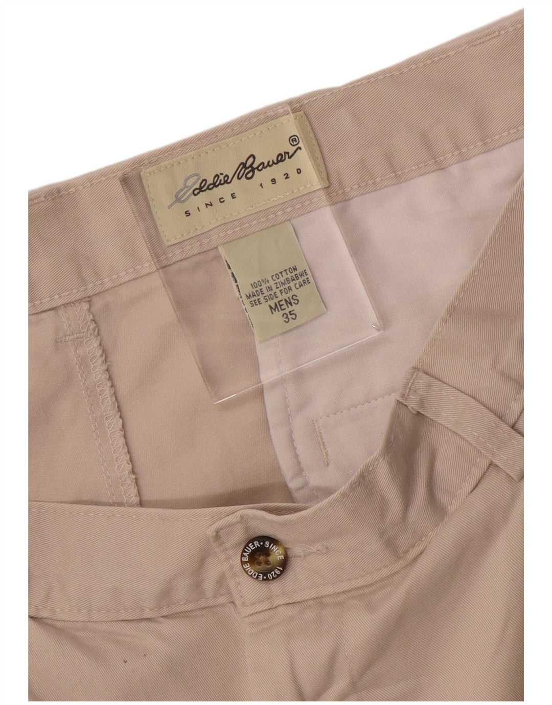 EDDIE BAUER Ανδρικό σορτς Chino με καρφίτσες W35 μεγάλο μπεζ βαμβακερό