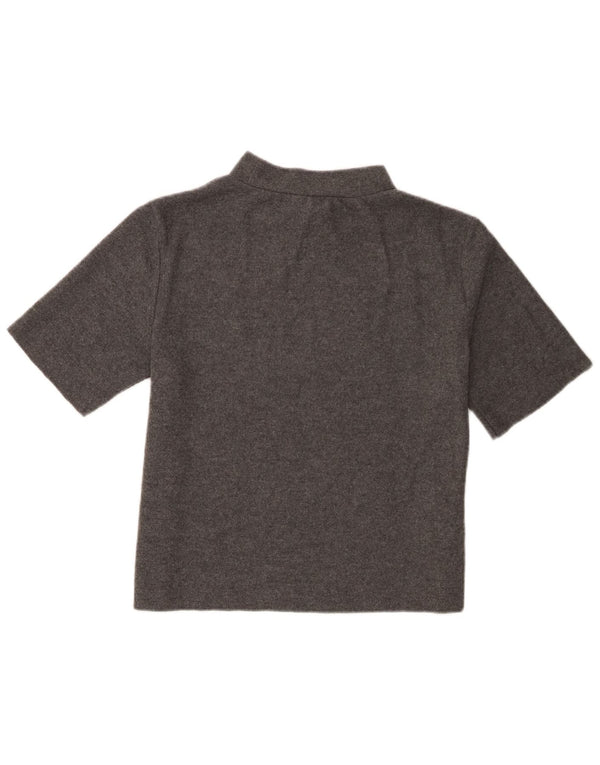 Zara Γυναικείο T-Shirt Top UK 14 Large Grey Polyester
