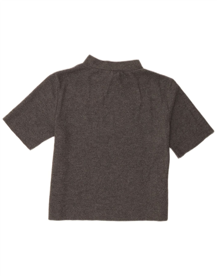 Zara Γυναικείο T-Shirt Top UK 14 Large Grey Polyester