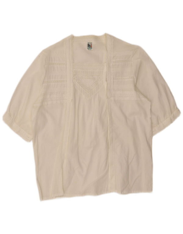 Gossl Γυναικεία Ζακέτα με κοντό μανίκι EU 40 Medium White Floral