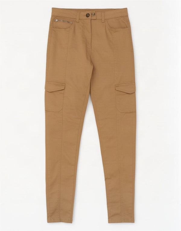 M&Co Γυναικείο Skinny Παντελόνι Cargo UK 8 Small W26 L28 Beige βαμβακερό