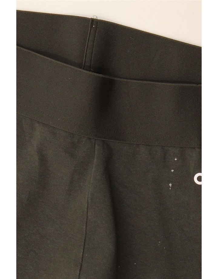 Γυναικείο κολάν Adidas UK 12/14 Μεσαίο βαμβάκι χακί