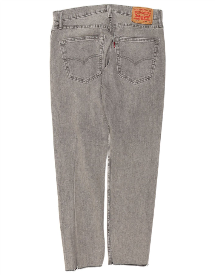 Levi's Mens 512 Slim Tapered Jeans W32 L28 Γκρι βαμβακερό