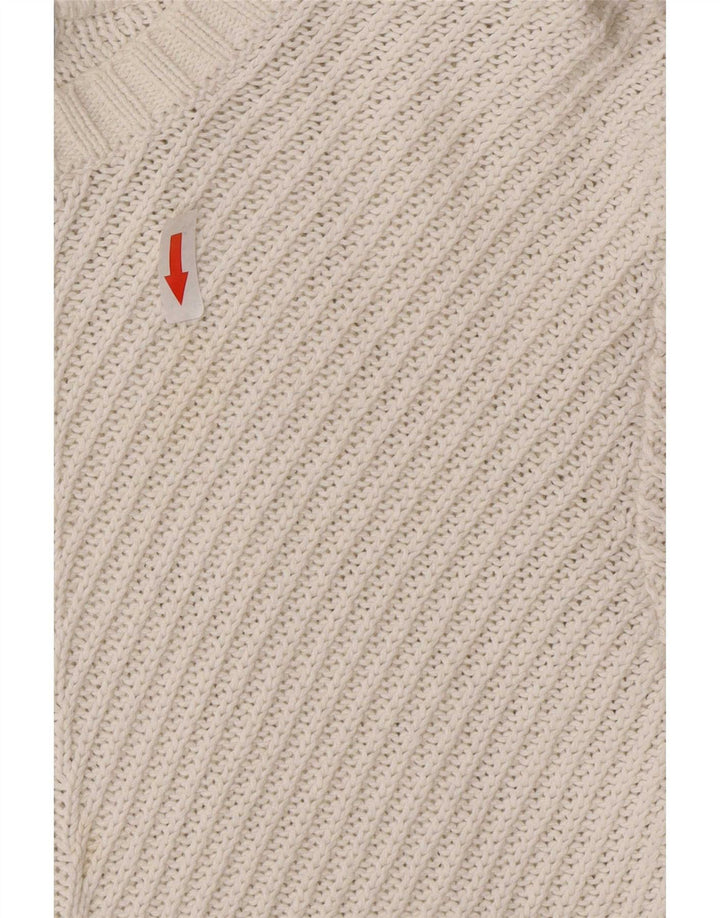 Marks & Spencer Γυναικείο πουλόβερ με λαιμόκαυστο UK 14 Medium Off White