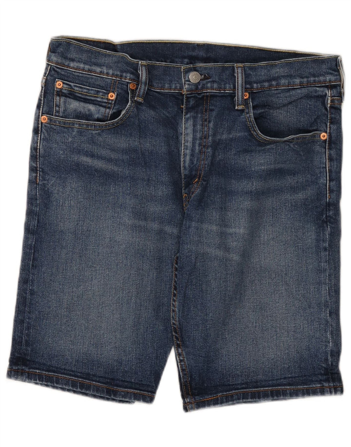 LEVI'S Ανδρικό τζιν σορτς 502 W32 μεσαίο μπλε βαμβακερό