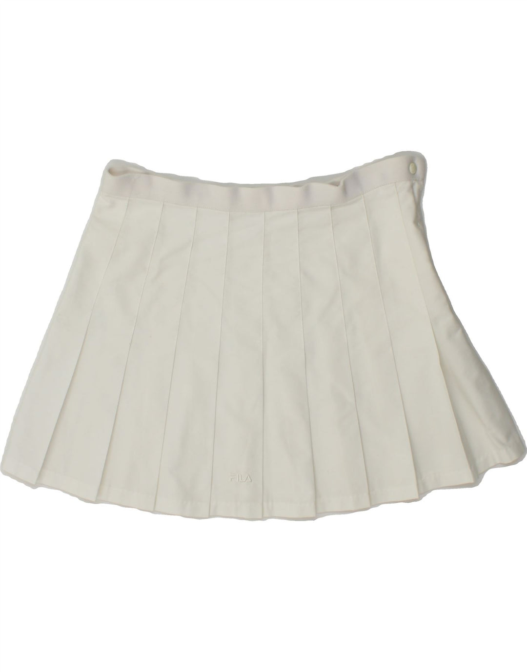 FILA Womens Pleated Tennis Skirt IT 44 Medium W30  White Polyester Vintage Fila and Second-Hand Fila from Messina Hembry 