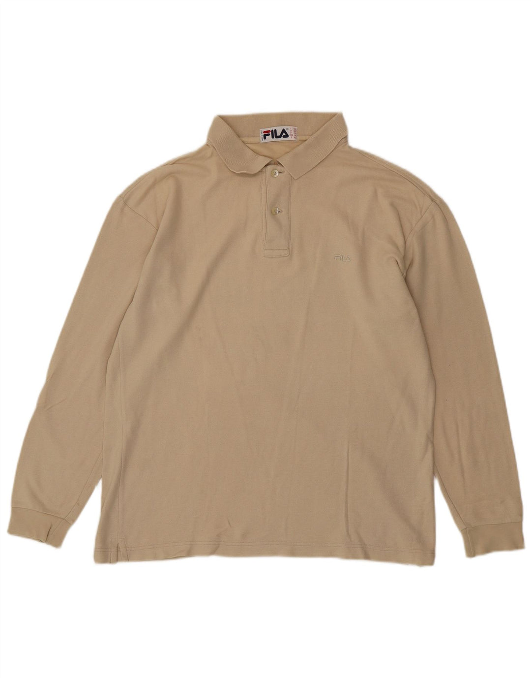 Ανδρικό μακρυμάνικο μπλουζάκι πόλο FILA IT 50 Medium Beige