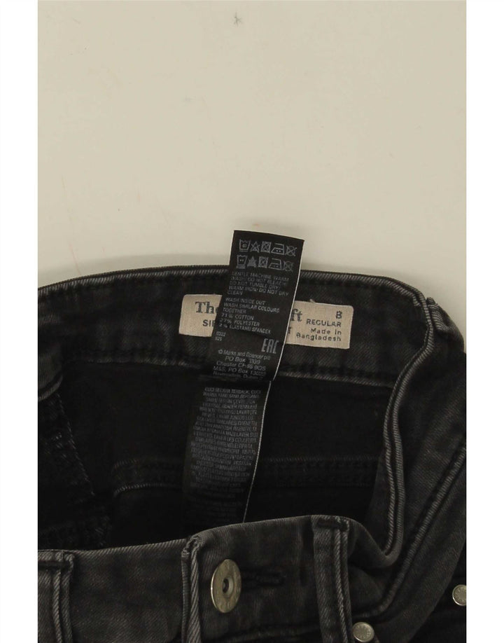Marks & Spencer Γυναικεία Sienna Straight Jeans UK 8 Small W24 L30 Grey