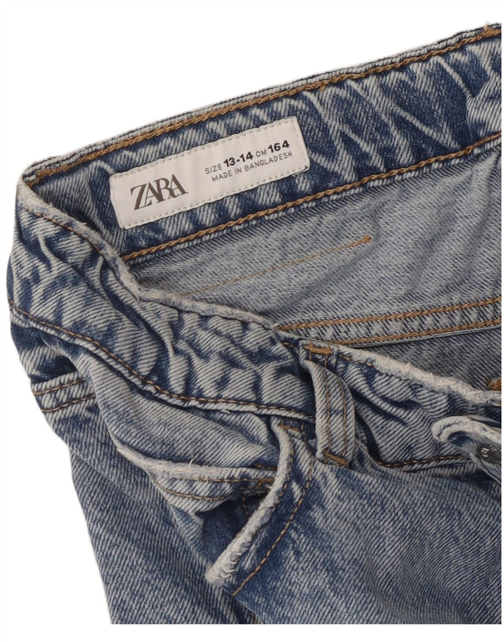 Zara Boys Cargo Capri Jeans 13-14 ετών W28 L22 Μπλε