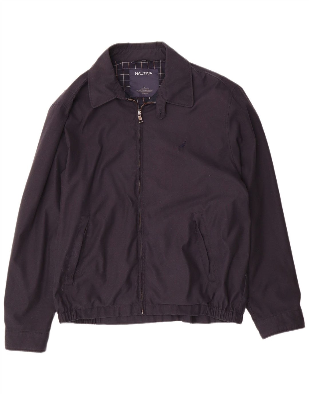 Nautica Ανδρικό Bomber Jacket UK 40 Large Navy Blue Polyester