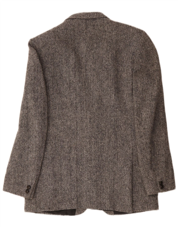 Harris Tweed Ανδρικό σακάκι 2 κουμπιών UK 40 Large Grey Wool