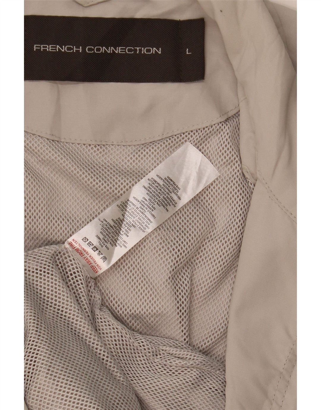 French Connection Ανδρικό Μπουφάν Utility UK 40 Large Beige Polyamide