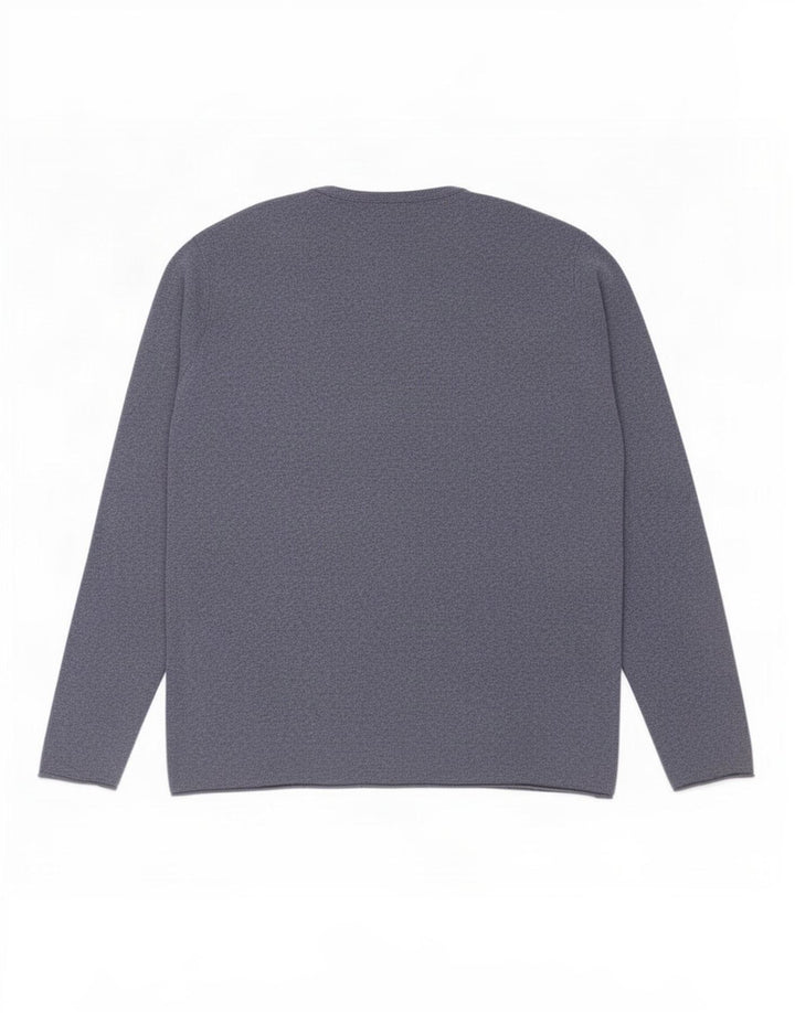 Ανδρικό πουλόβερ Zara Crew Neck Jumper Large Blue