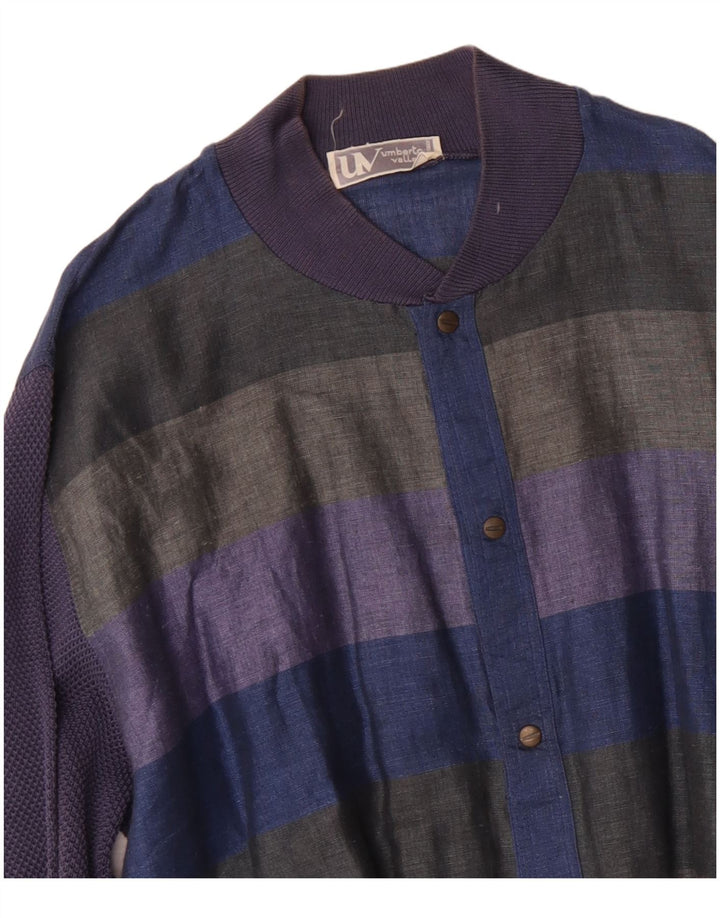 Ανδρικό μπουφάν Umberto Vallati UK 38 Medium πολύχρωμο ριγέ