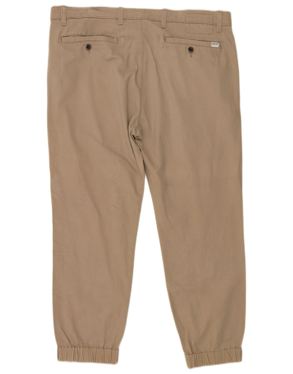 Levi's Mens Joggers Chino Παντελόνι W38 L30 Μπεζ βαμβακερό