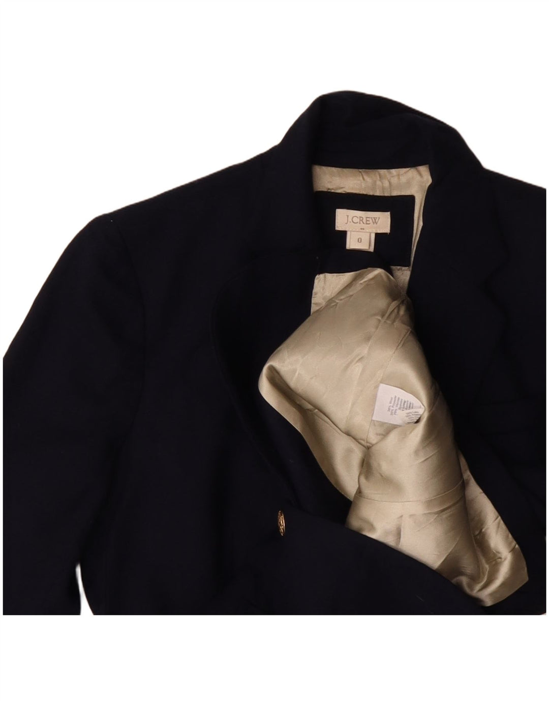 J. CREW Γυναικείο σακάκι με 2 κουμπιά US 0 XS Navy Blue Wool