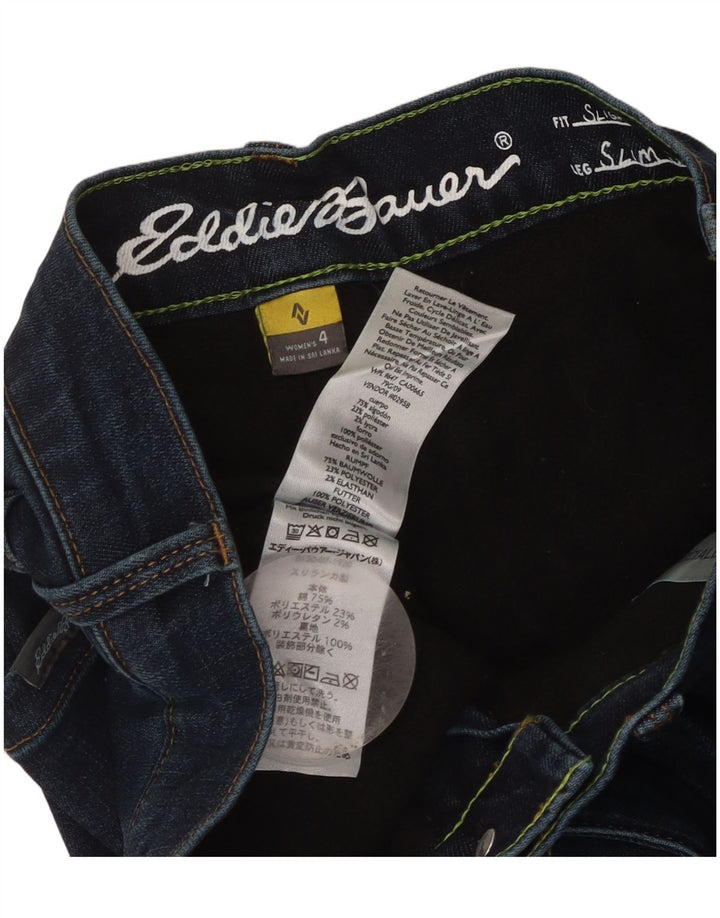 Eddie Bauer Γυναικείο ελαφρώς καμπυλωτό λεπτό τζιν US 4 Small W28 L31 Navy Blue