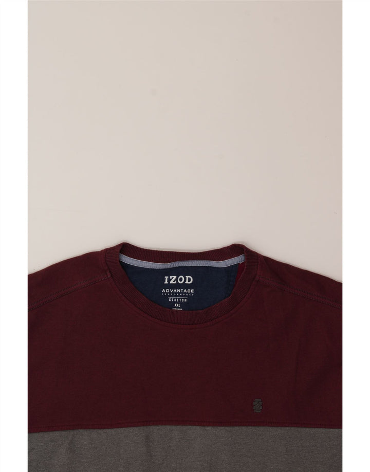 Ανδρικό φούτερ IZOD Stretch Jumper 2XL Grey Colourblock Polyester