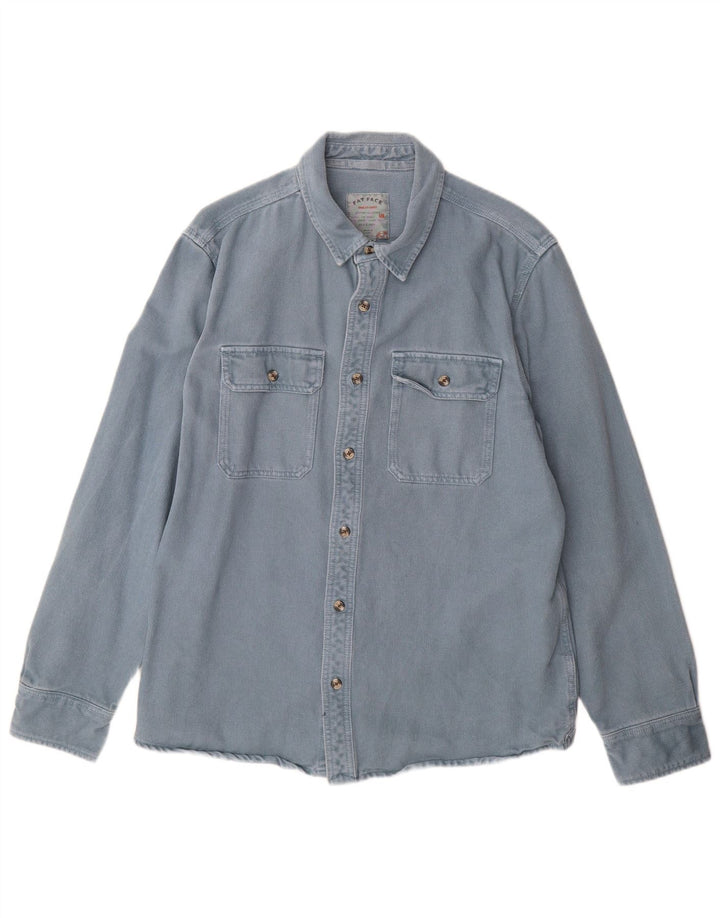 Ανδρικό τζιν πουκάμισο Fat Face μεγάλο μπλε βαμβακερό