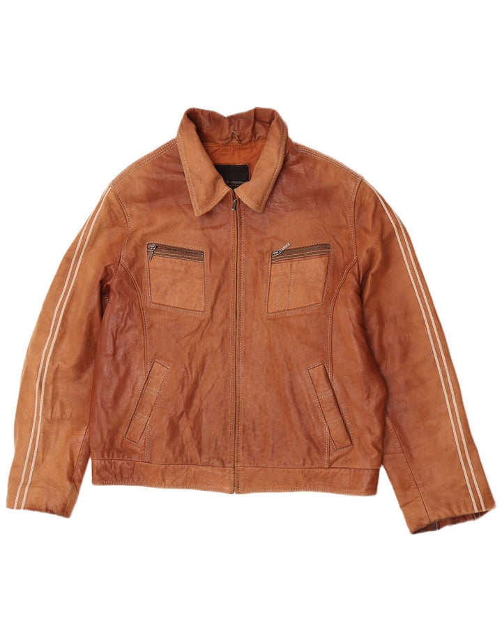 David Moore Ανδρικό Δερμάτινο Μπουφάν IT 54 2XL Brown
