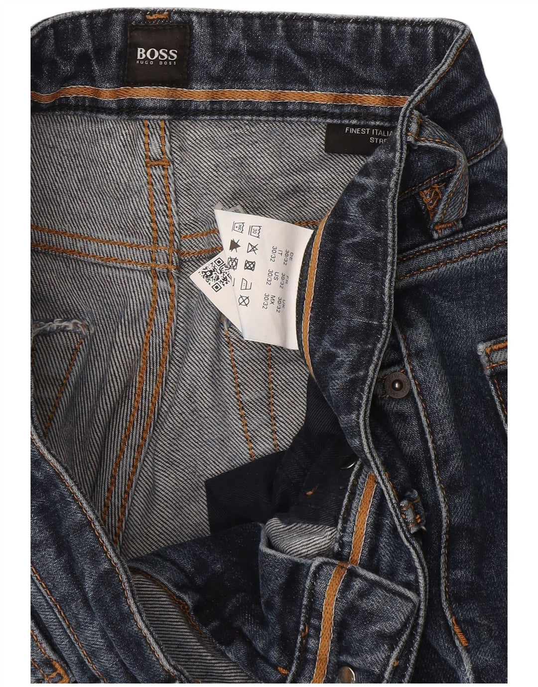 Ανδρικό Slim Straight Jeans Hugo Boss W30 L32 Navy Blue