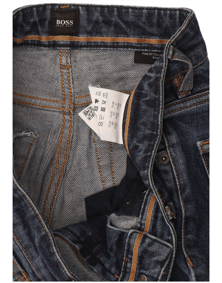 Ανδρικό Slim Straight Jeans Hugo Boss W30 L32 Navy Blue