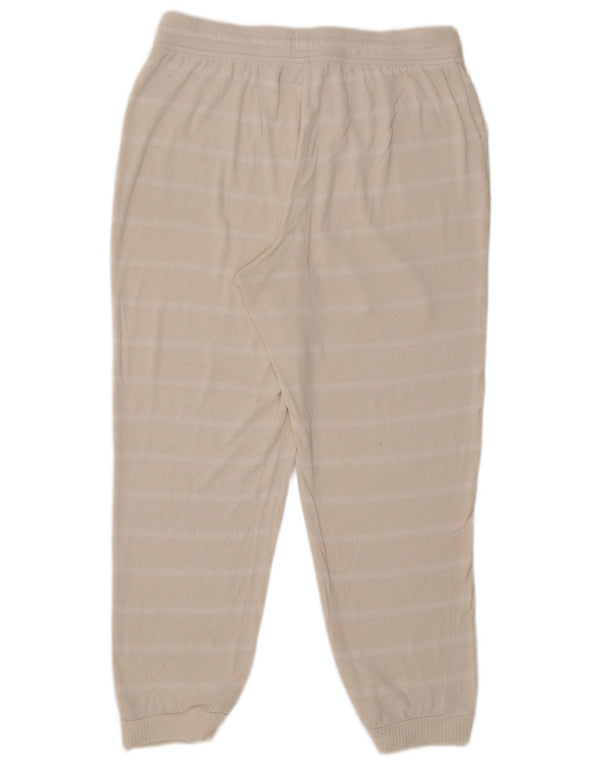 Γυναικεία αθλητική φόρμα Fat Face Παντελόνι Joggers UK 16 Large Off White ριγέ