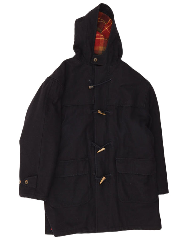Ανδρικό παλτό Duffle με κουκούλα Ivy Oxford IT 54 2XL μαύρο πολυεστέρα