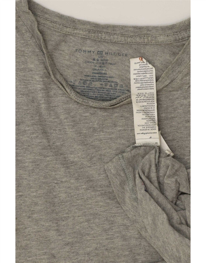 Ανδρικό T-Shirt Tommy Hilfiger Top μεγάλο γκρι βαμβακερό