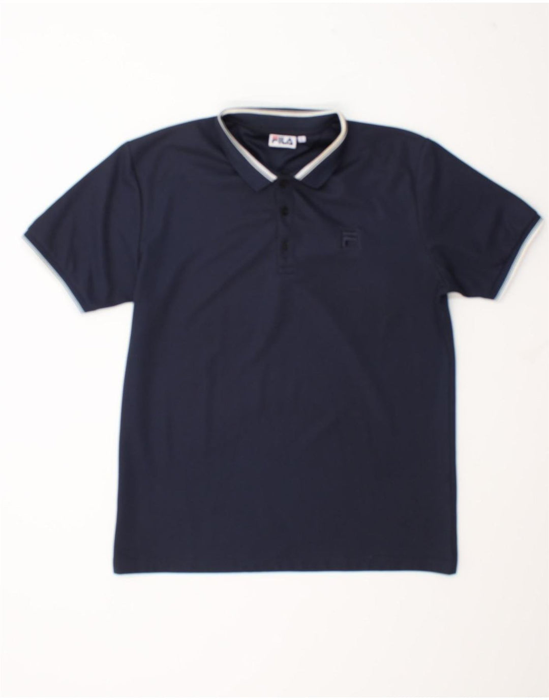 Fila Ανδρικό πουκάμισο polo μεγάλο navy μπλε