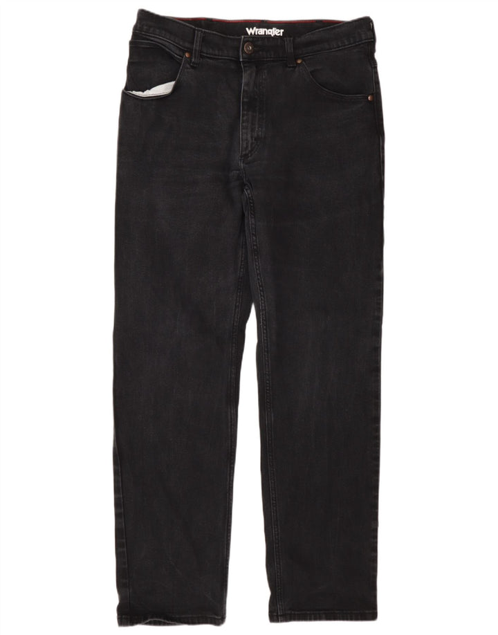 Ανδρικό τζιν Wrangler ίσιο W34 L32 Γκρι βαμβακερό