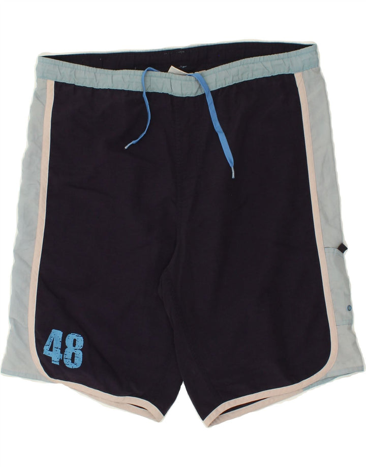 PUMA Mens Swimming Shorts Medium  Navy Blue Colourblock Nylon Vintage Puma and Second-Hand Puma from Messina Hembry 