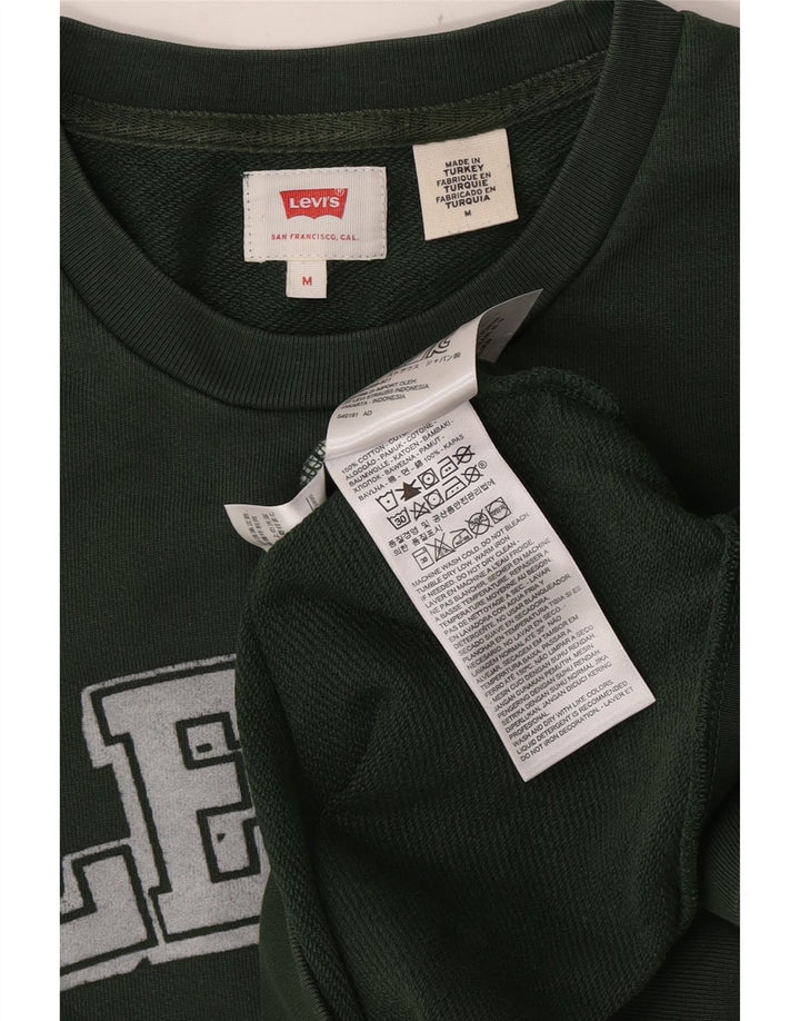 Ανδρικό γραφικό φούτερ Levi's, μεσαίο πράσινο βαμβακερό