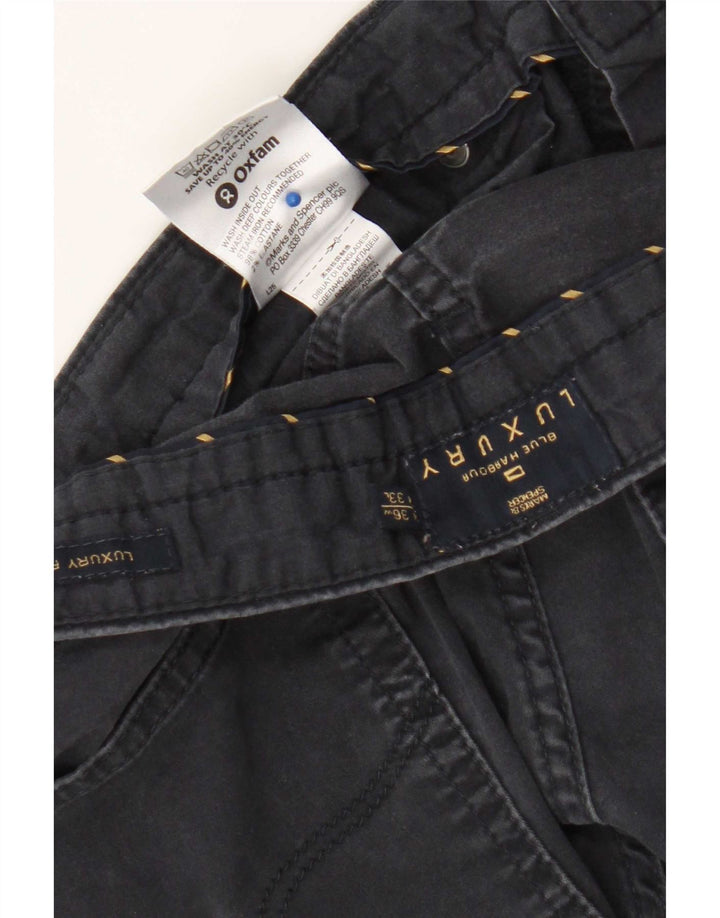 Marks & Spencer Mens Blue Harbour Casual Παντελόνι W36 L33 Navy Blue