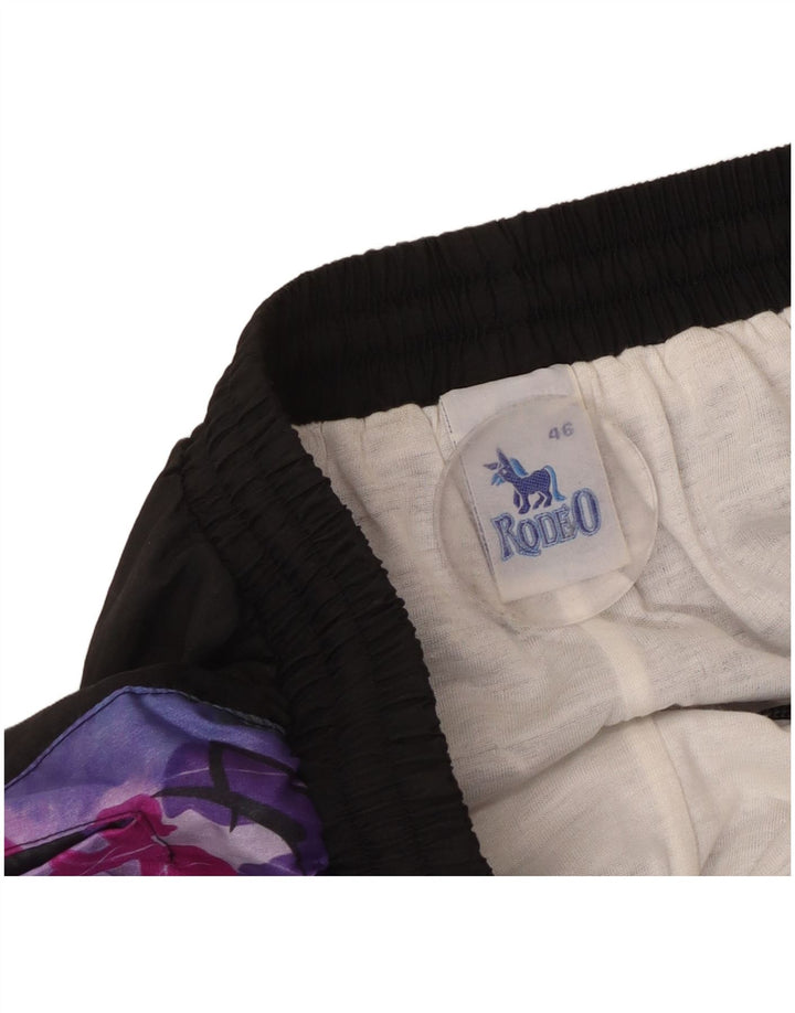 Rodeo γυναικεία φόρμα παντελόνι Joggers IT 46 Large Black Colourblock