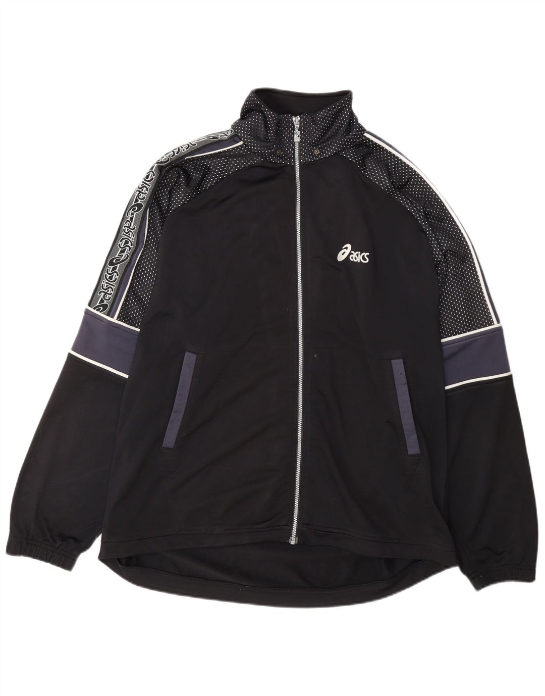 Ανδρική φόρμα γυμναστικής Asics Top Jacket XL Black Colourblock