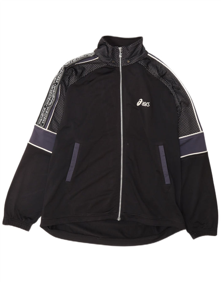 Ανδρική φόρμα γυμναστικής Asics Top Jacket XL Black Colourblock